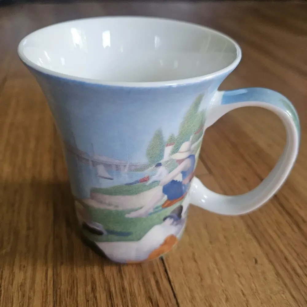 McIntosh Bone China Post Impressionist Georges Seurat Bathers At Asnieres Mug